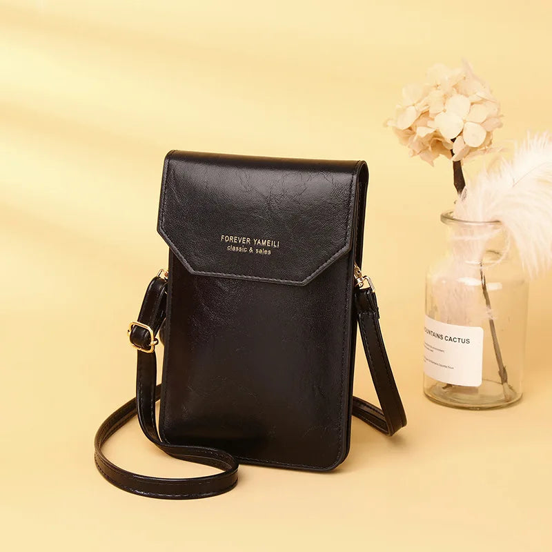 Women's Crossbody Shoulder Handbag with Touch Screen Cell Phone Pocket