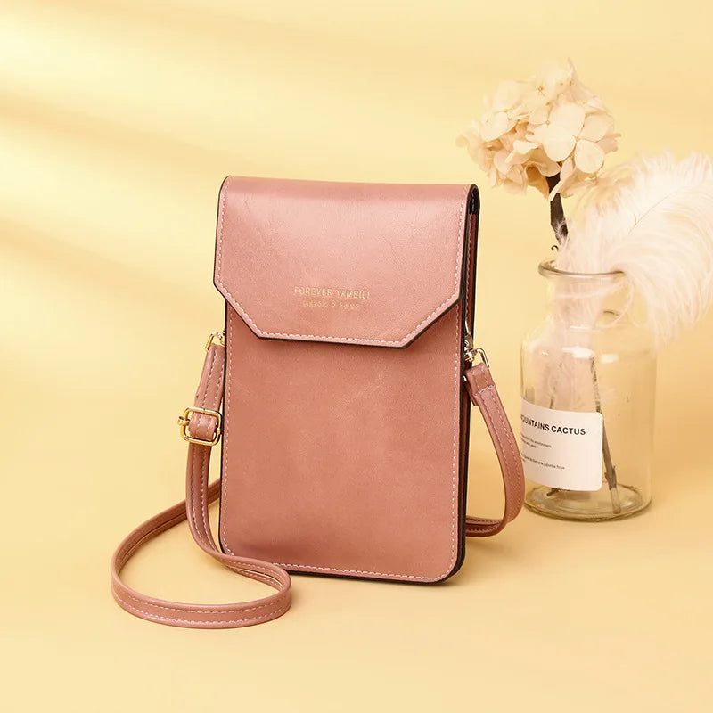 Women's Crossbody Shoulder Handbag with Touch Screen Cell Phone Pocket