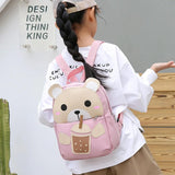 Bear Cartoon Children School Bags for Boys Girls Backpacks