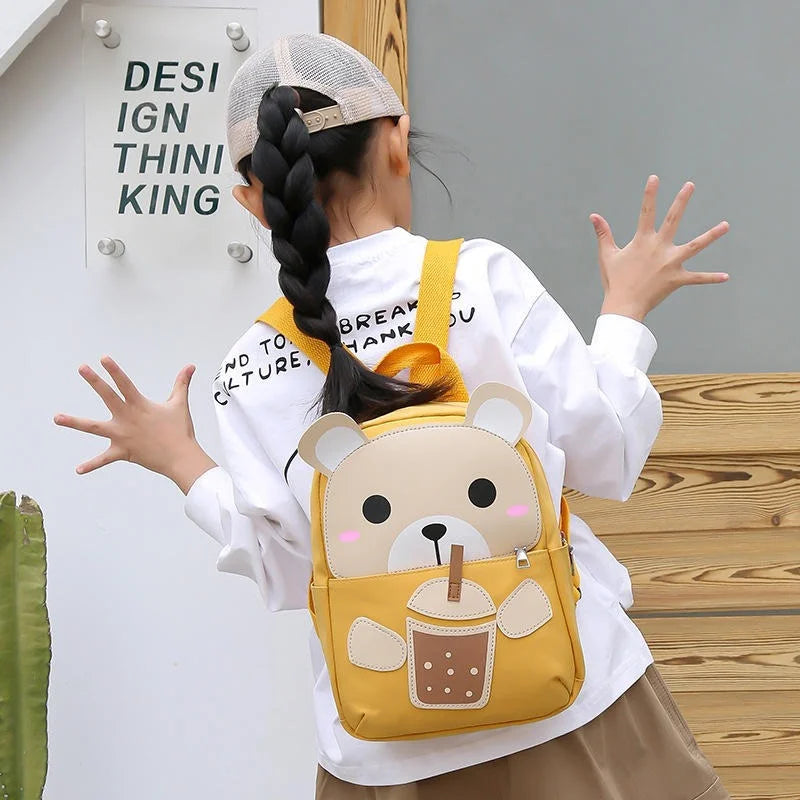 Bear Cartoon Children School Bags for Boys Girls Backpacks