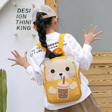 Bear Cartoon Children School Bags for Boys Girls Backpacks