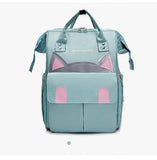 Cartoon Cat Mommy Maternity Backpack Large Capacity Waterproof Mummy Bag