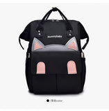 Cartoon Cat Mommy Maternity Backpack Large Capacity Waterproof Mummy Bag
