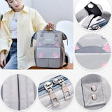 Cartoon Cat Mommy Maternity Backpack Large Capacity Waterproof Mummy Bag