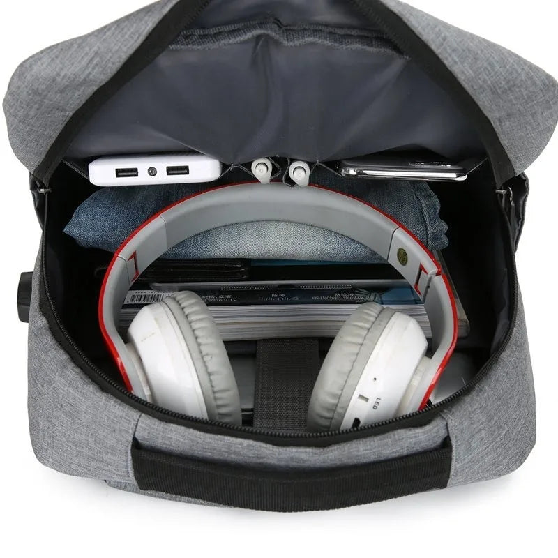 Casual Backpack Nylon Laptop Men Backpack Anti Theft Shoulder Bags