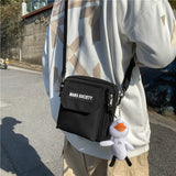 Casual Daily Carry Shoulder Bags Nylon Flap Women Crossbody Messenger Phone Pack