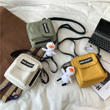 Casual Daily Carry Shoulder Bags Nylon Flap Women Crossbody Messenger Phone Pack