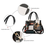 Casual Plaid Shoulder Bag Stitching Wild Messenger Female Totes Crossbody Bags