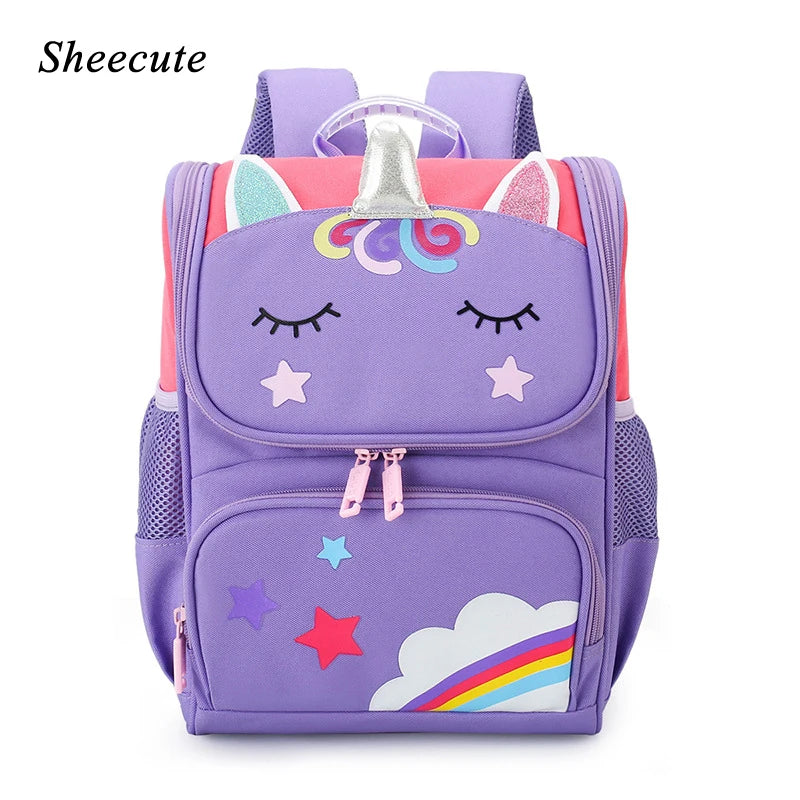 Kids Backpack Kindergarten School Bags Boys Girls Waterproof Cartoon Bags