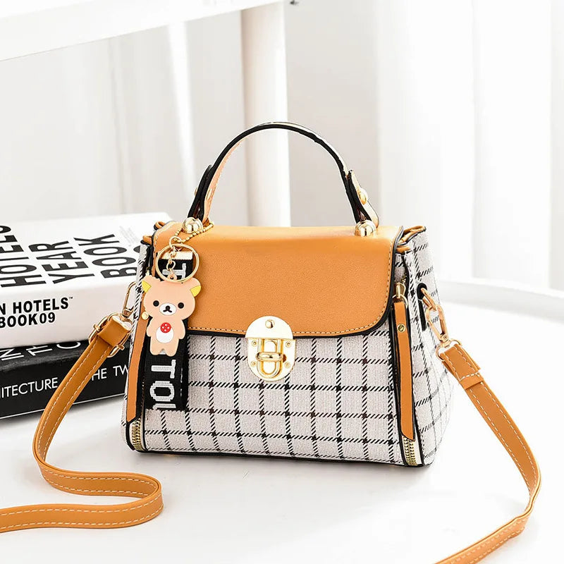 Women's PU Handbag Leather Totes Small Shoulder Messenger Bag