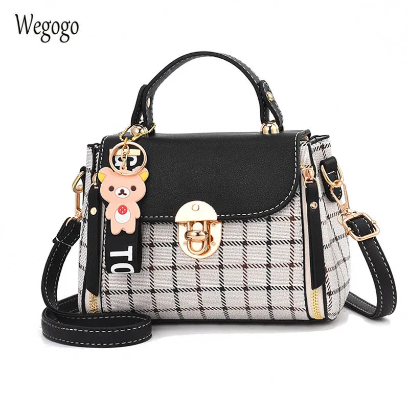 Women's PU Handbag Leather Totes Small Shoulder Messenger Bag