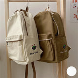 Canvas Women Shoulder Bag for Teenager Girls School Backpack