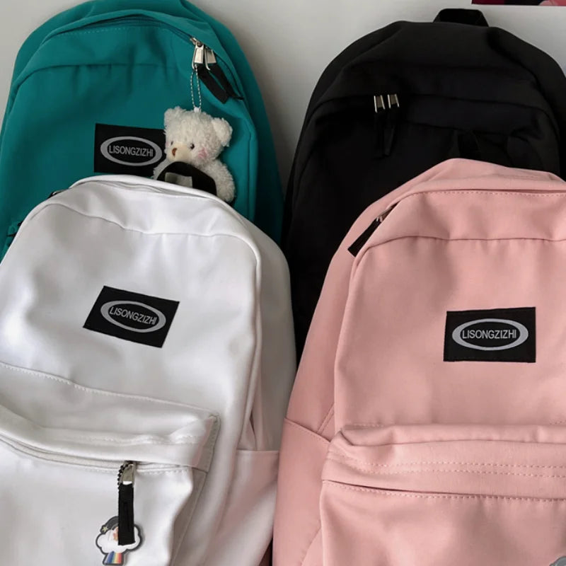 Canvas Women Shoulder Bag School Bag for Teenager Casual Girls