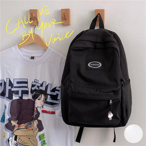 Canvas Women Shoulder Bag School Bag for Teenager Casual Girls