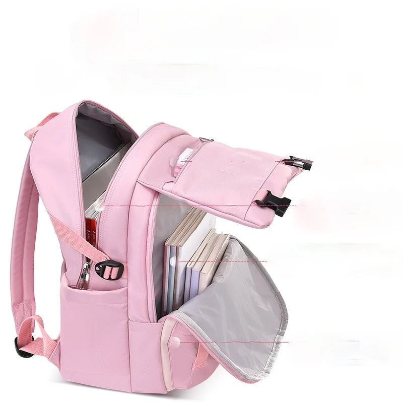 Waterproof Big Schoolbag Children Backpack for Teenage Girls