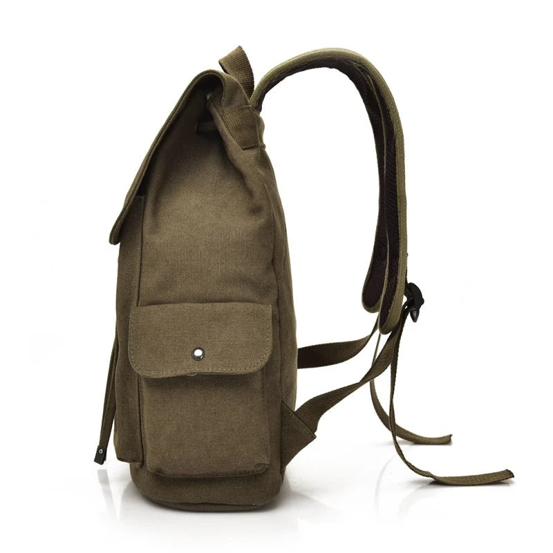 Canvas Backpack for High School College Student