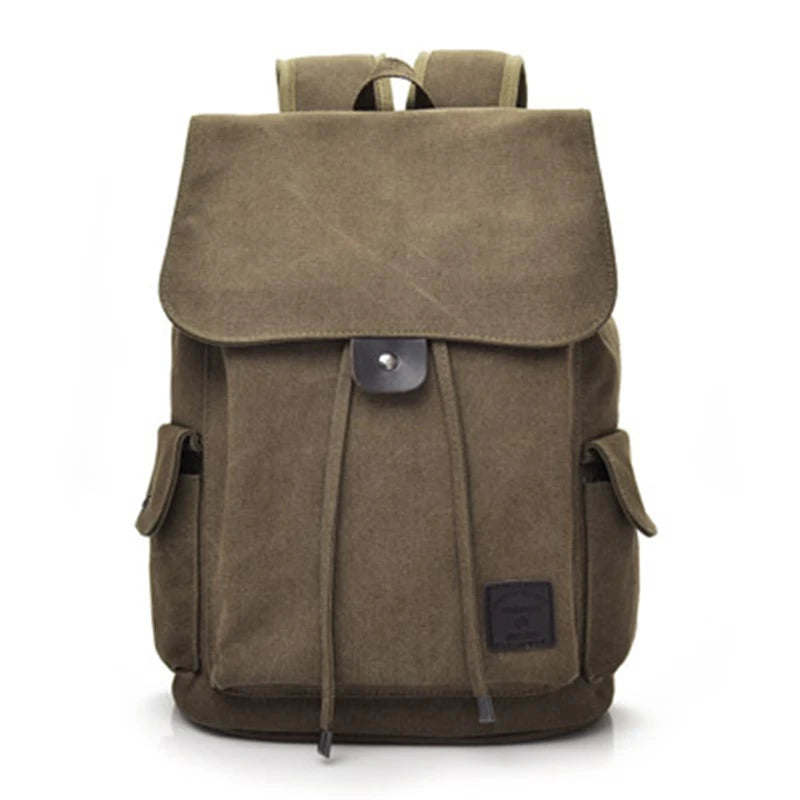 Canvas Backpack for High School College Student