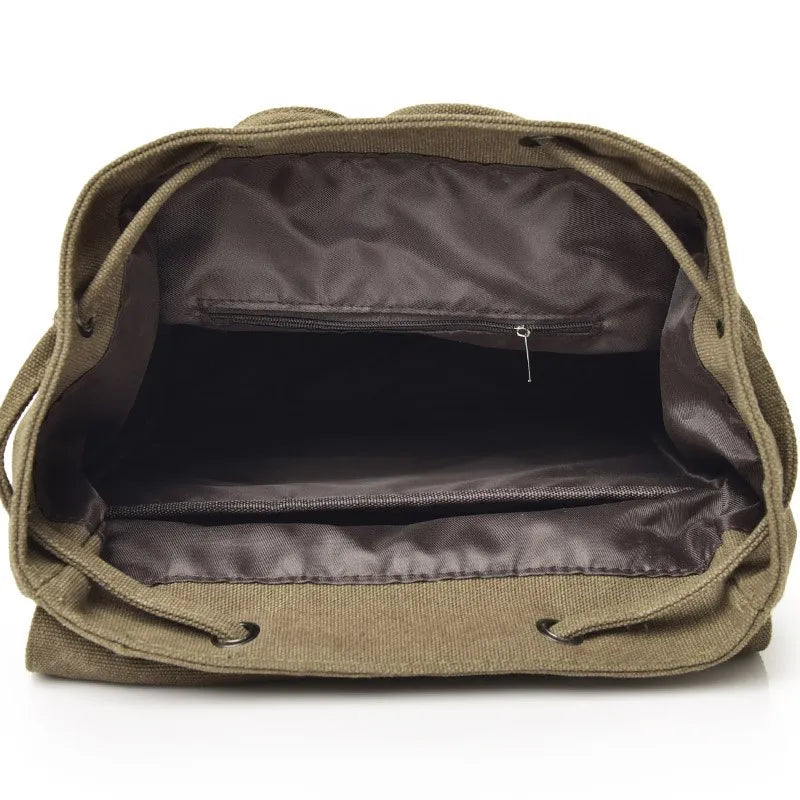Canvas Backpack for High School College Student