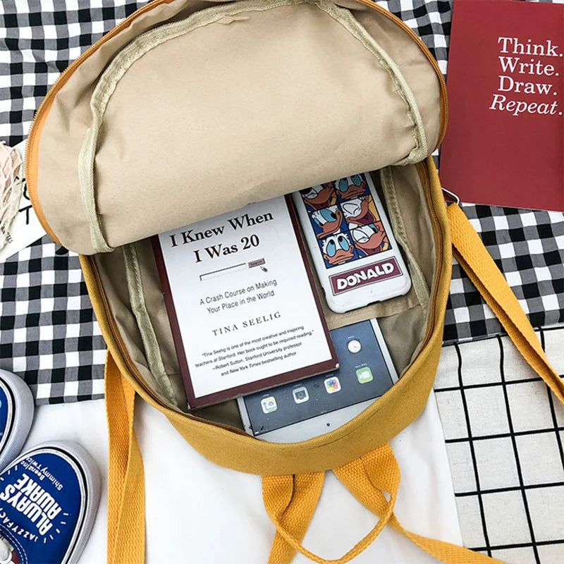 Golf Cartoon Print Mini Backpack Teenager Girls Shoulder Bag Outing Bag