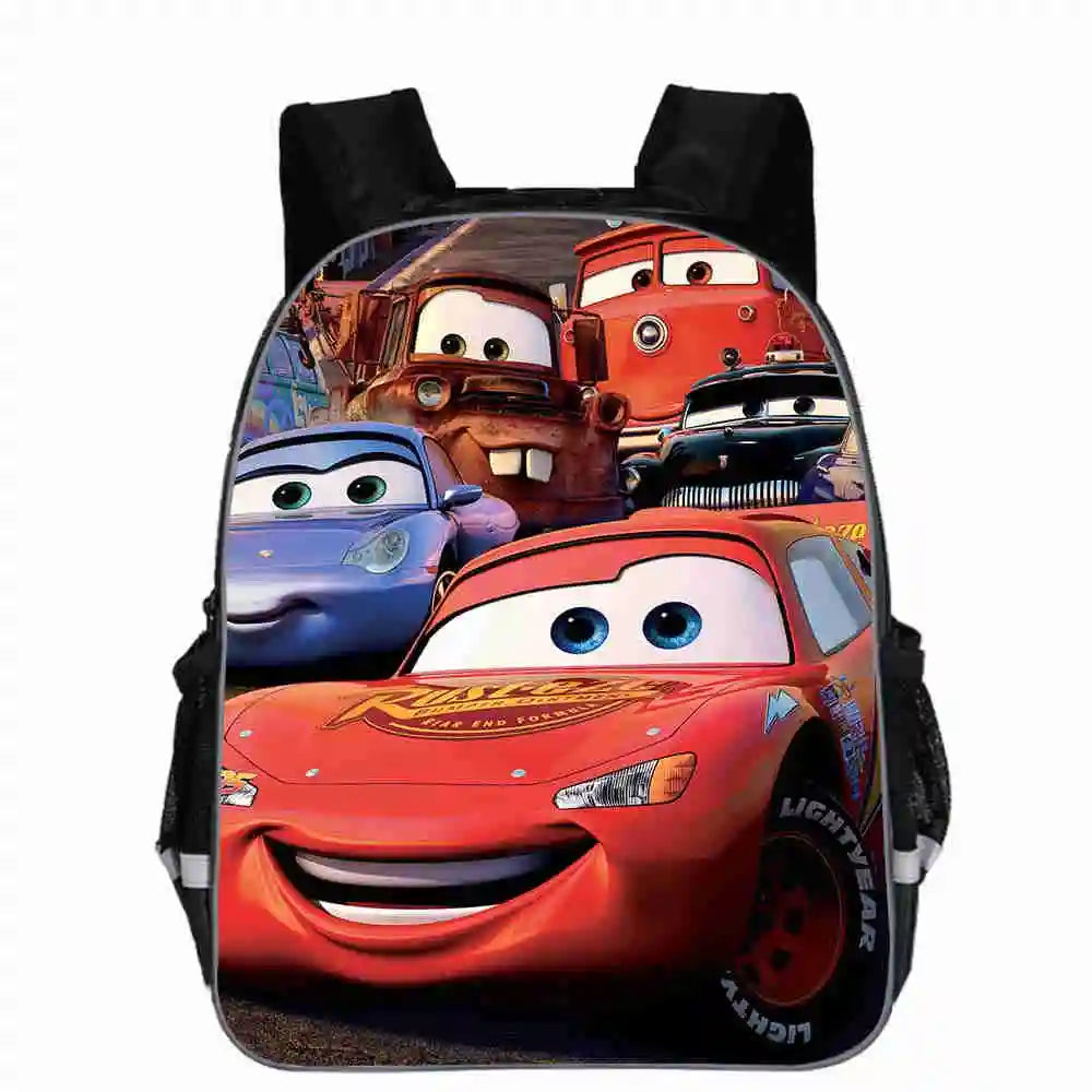 Hot 95 Cars Schoolbag 3D Printing Small Backpack Kindergarten Boys Kids Bookbag