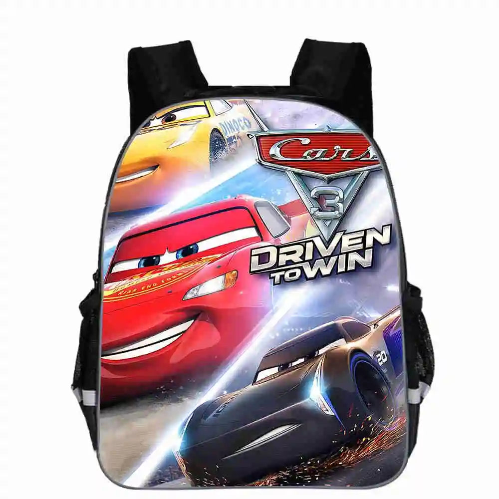 Hot 95 Cars Schoolbag 3D Printing Small Backpack Kindergarten Boys Kids Bookbag