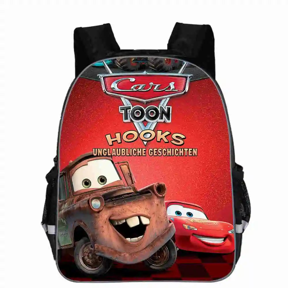 Hot 95 Cars Schoolbag 3D Printing Small Backpack Kindergarten Boys Kids Bookbag