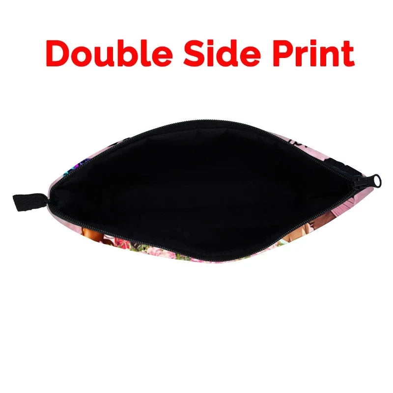 Cat Print Cosmetic Bag Makeup Pouch Travel Gift