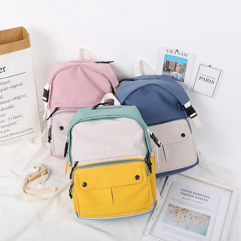 Small Fresh Student School Bag - Junior High School Student Backpack Gift