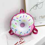 Donut Rainbow Backpack Kids Kindergarten School Book Bag