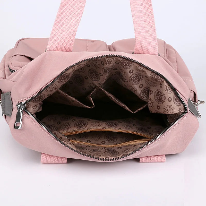 Large Capacity Women's Shoulder Bag Nylon Messenger Travel Handbag Tote