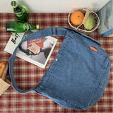 Casual Canvas Denim Shoulder Bag Large Capacity Women Handbag