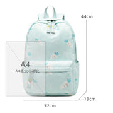 Leisure Backpack Student Schoolbag Female Embroidery Polyester Waterproof