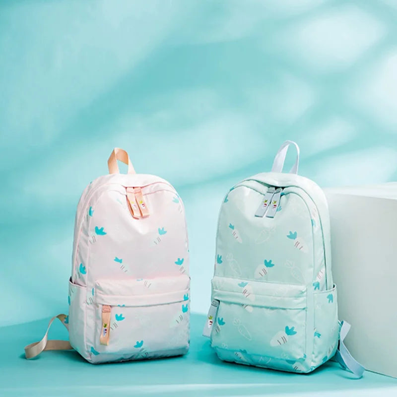 Leisure Backpack Student Schoolbag Female Embroidery Polyester Waterproof