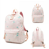 Leisure Backpack Student Schoolbag Female Embroidery Polyester Waterproof