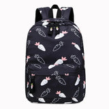 Leisure Backpack Student Schoolbag Female Embroidery Polyester Waterproof