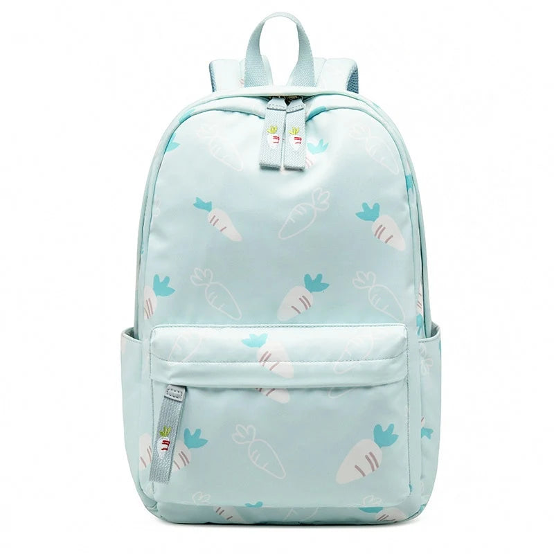 Leisure Backpack Student Schoolbag Female Embroidery Polyester Waterproof