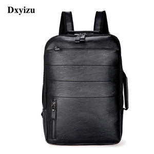 Casual Waterproof PU Leather Backpack for Travel