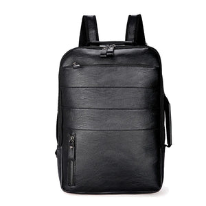 Casual Waterproof PU Leather Backpack for Travel