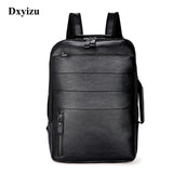 Casual Waterproof PU Leather Backpack for Travel
