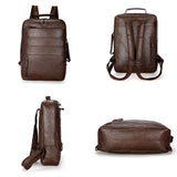 Casual Waterproof PU Leather Backpack for Travel