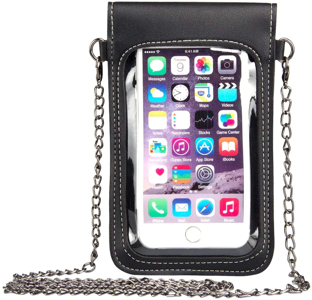 Metal Chain Girl Casual Handbag, Crossbody Shoulder Bag