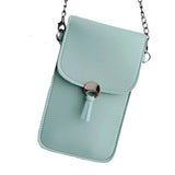 Metal Chain Girl Casual Handbag, Crossbody Shoulder Bag