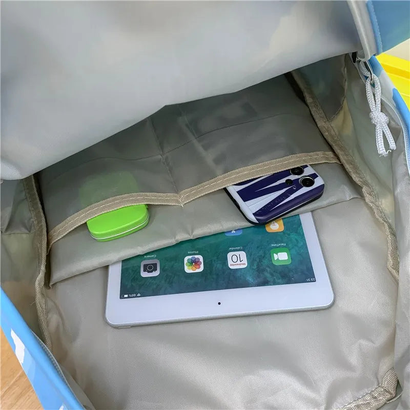 Nylon Clouds Printing Backpack Schoolbag for Teenage Girls