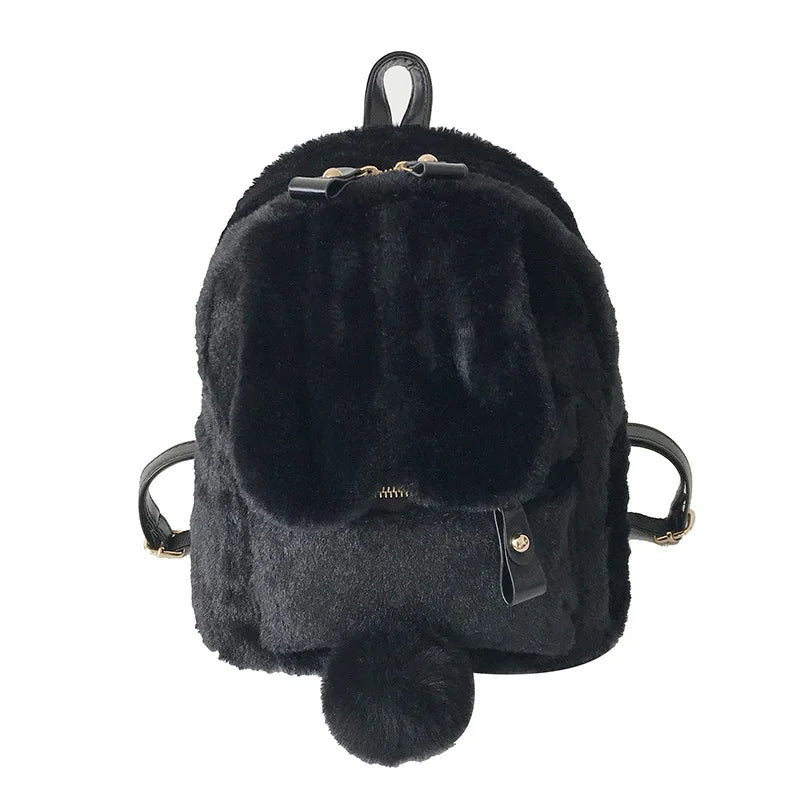 Pink Bunny Ears Backpack Harajuku Student School Bag
