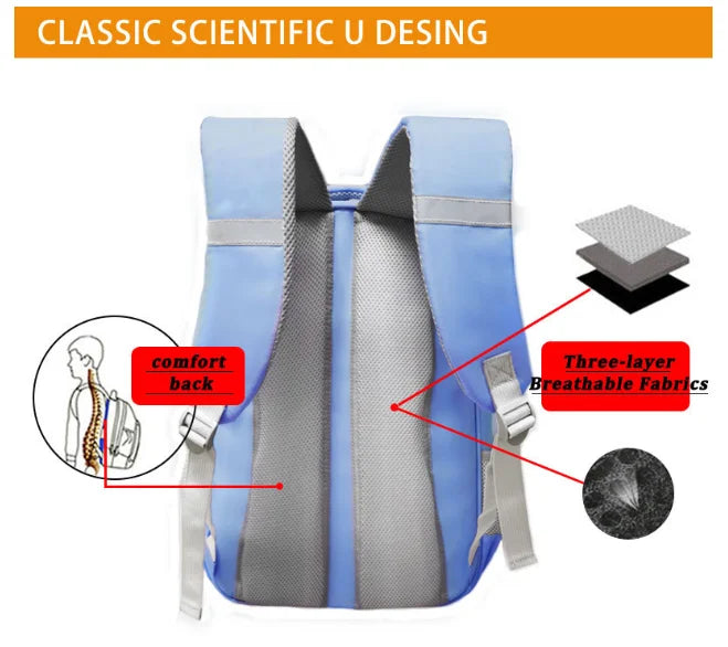 Girls Boys School Backpack Kids Bag Teenager Schoolbag