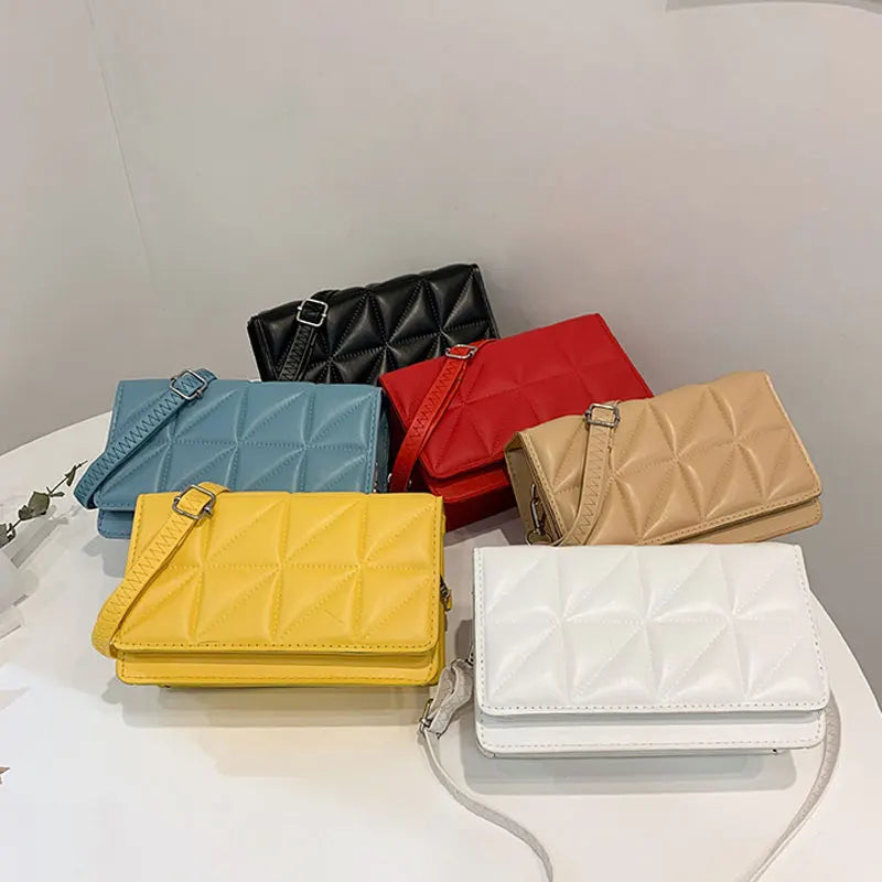 Women's Shoulder Bag High PU Leather Candy Colors Female Crossb