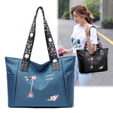 Casual Soft Tote Bag for Women High Capacity Shoulder Bag Zipper Interior