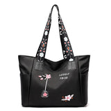 Casual Soft Tote Bag for Women High Capacity Shoulder Bag Zipper Interior