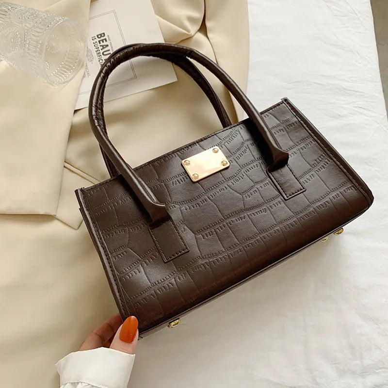 Square Small Shoulder Bag Crossbody Bag Female High Pu Leather Style