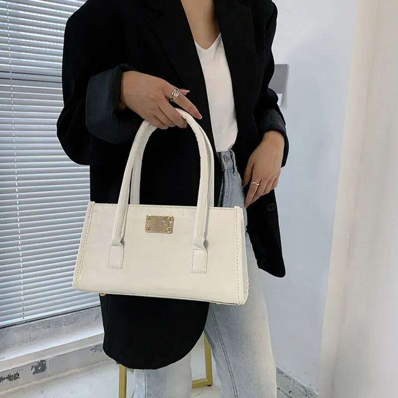 Square Small Shoulder Bag Crossbody Bag Female High Pu Leather Style